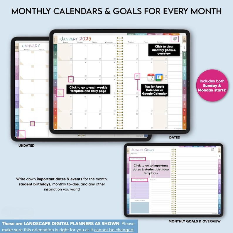 My Teacher Planner 2025 + Weekly Drop