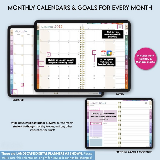 My Teacher Planner 2025 + Weekly Drop