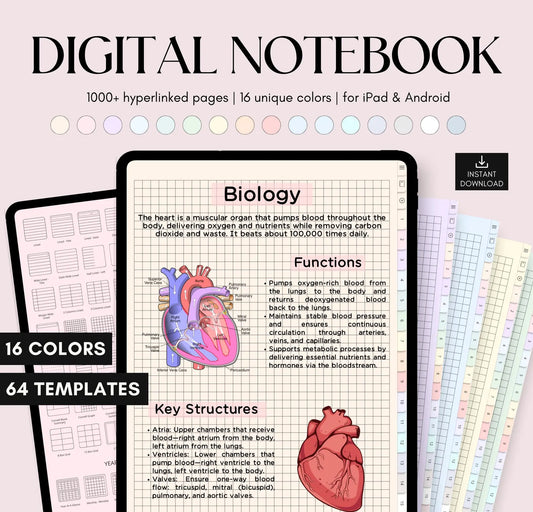 My Digital Notebook with Tabs